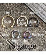 Image result for Septum Gauge Sizes