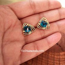 Image result for Blue Stone Earrings