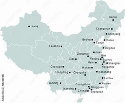 Image result for Map of China with Names