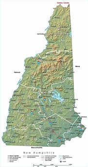 Image result for New Hampshire State Map