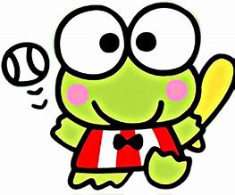 Image result for Keroppi with Glasses White and Black