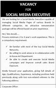 Image result for Social Media Executive