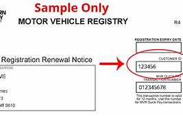 Image result for Example of a Vehicle Registration Number