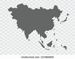 Image result for Asia Map Grey