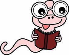 Image result for Reading Worm Clip Art