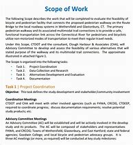 Image result for Scope of Work Examples