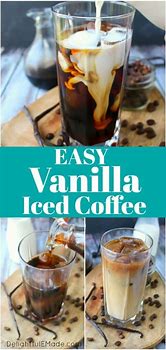 Image result for Vanilla Bean Iced Coffee