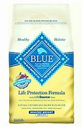 Image result for Low-Fat Dog Food Blue Bag