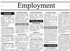 Image result for Newspaper Job Ad Template