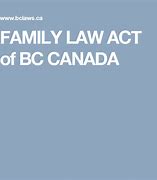 Image result for Family Law Act BC