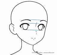 Image result for Anime Girl Face Sketch Template