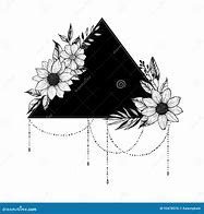 Image result for Triangle Flower Drawing