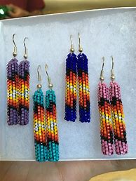 Image result for Native American Beaded Earrings Patterns