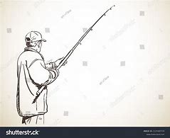 Image result for Man Fishing Drawing