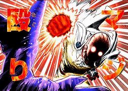 Image result for Saitama Punching Cosmic Garou