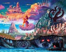 Image result for Thomas Kinkade Disney