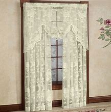 Image result for Ivory Lace Curtains