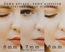 Image result for Nose Ring Size Chart