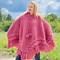 Image result for Pink Poncho Sweater