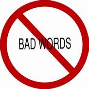 Image result for The Word Bad Clip Art