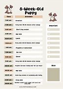 Image result for Puppy Schedule 18 Weeks