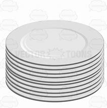 Image result for Stack of Plates Clip Art