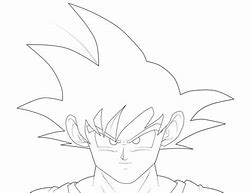 Image result for Goku Face Drawing Base Form