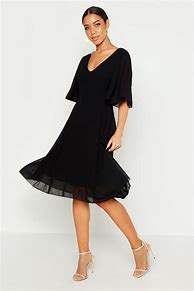 Image result for Cape Chiffon Midi Dress