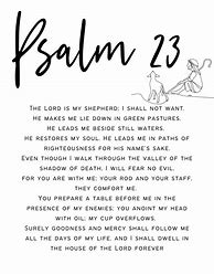 Image result for Printable Psalm 23