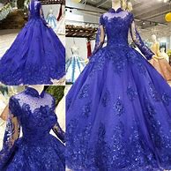 Image result for Royal Blue Wedding Dress