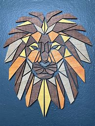 Image result for Lion Wood Art