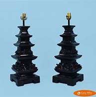 Image result for Pagoda Lamps Pair