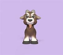 Image result for Cartooon 3D Fluffy Goat