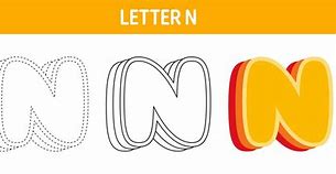 Image result for Orange Letter N