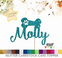 Image result for Dog Bone Cake Topper