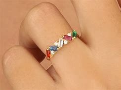 Image result for Personalized Family Birthstone Rings