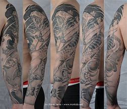 Image result for Koi Sleeve Tattoo for Black Women