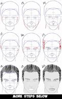 Image result for Male Face Drawing Steps