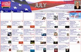 Image result for July Calendar Events