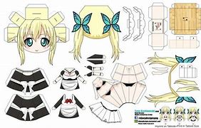 Image result for Paper Doll Template Anime