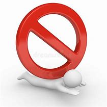 Image result for Big No Sign