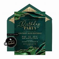 Image result for Green Birthday Invitation Background