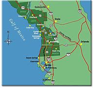 Image result for Florida's West Coast Map