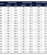 Image result for Le Suit Size Chart