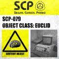 Image result for SCP-079 Label