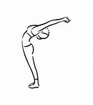 Image result for Diagram of Ardha Chandrasana