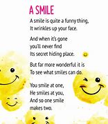 Image result for Poem Called Smile