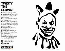 Image result for Clown Pumpkin Template