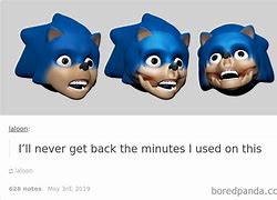 Image result for Sonic 3D Model Meme