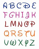 Image result for Disney Print Font